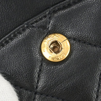 Chanel Black Lambskin Medium Classic Double Flap Shoulder Bag