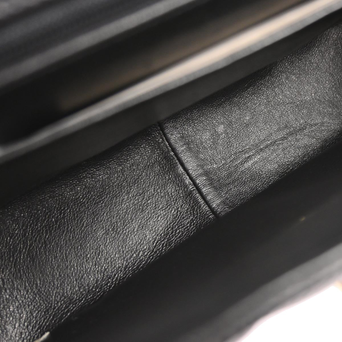 Chanel 1994-1996 Black Caviar Skin Mademoiselle Handbag