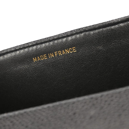 Chanel 1994-1996 Black Caviar Skin Mademoiselle Handbag