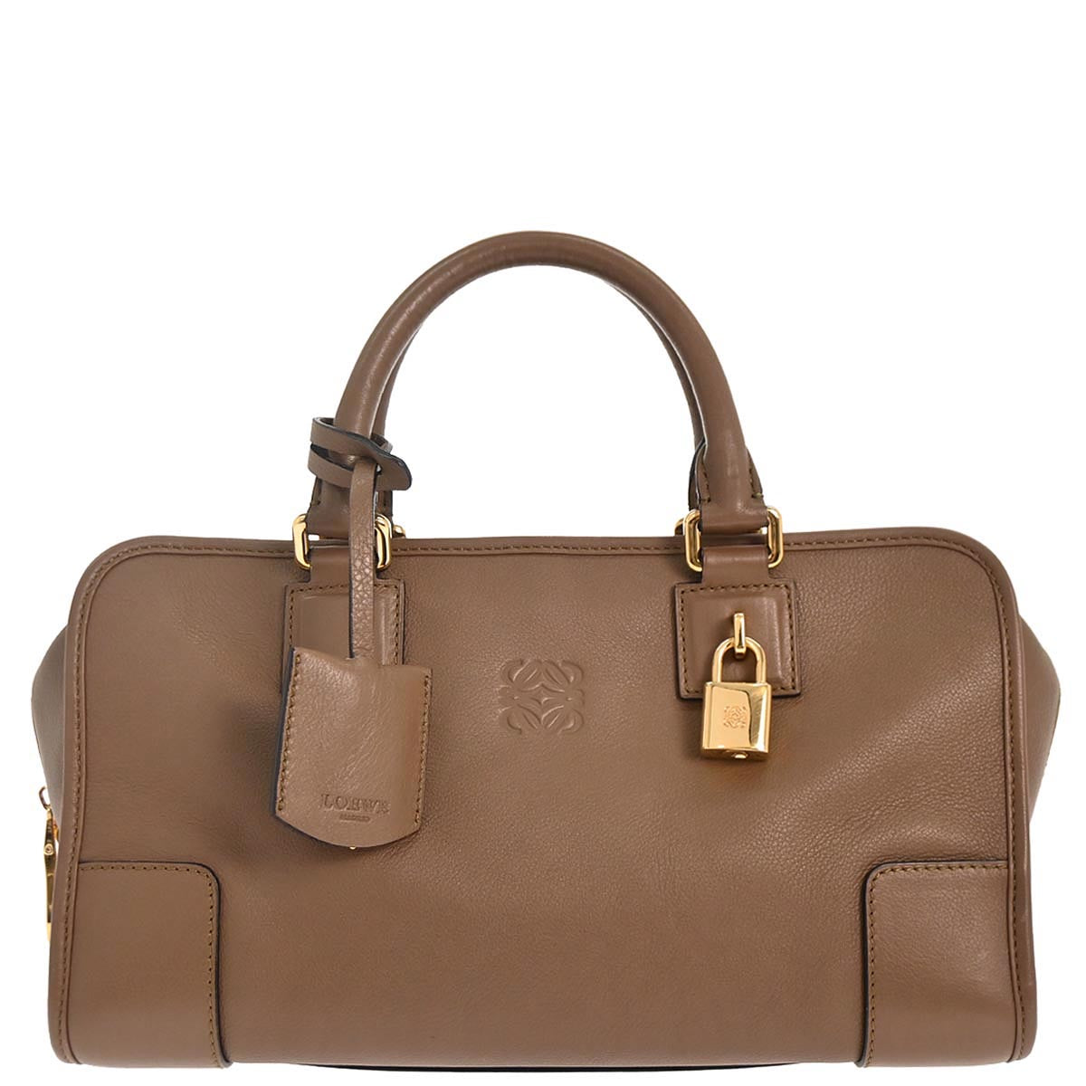 Loewe Brown Calfskin Amazona 28 Handbag
