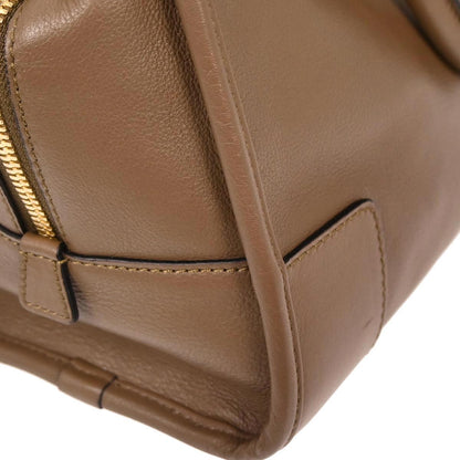 Loewe Brown Calfskin Amazona 28 Handbag