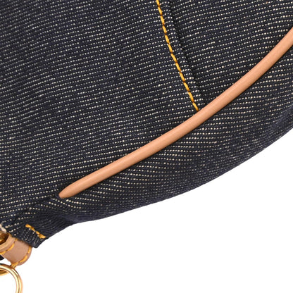 Christian Dior Navy Denim Saddle Handbag