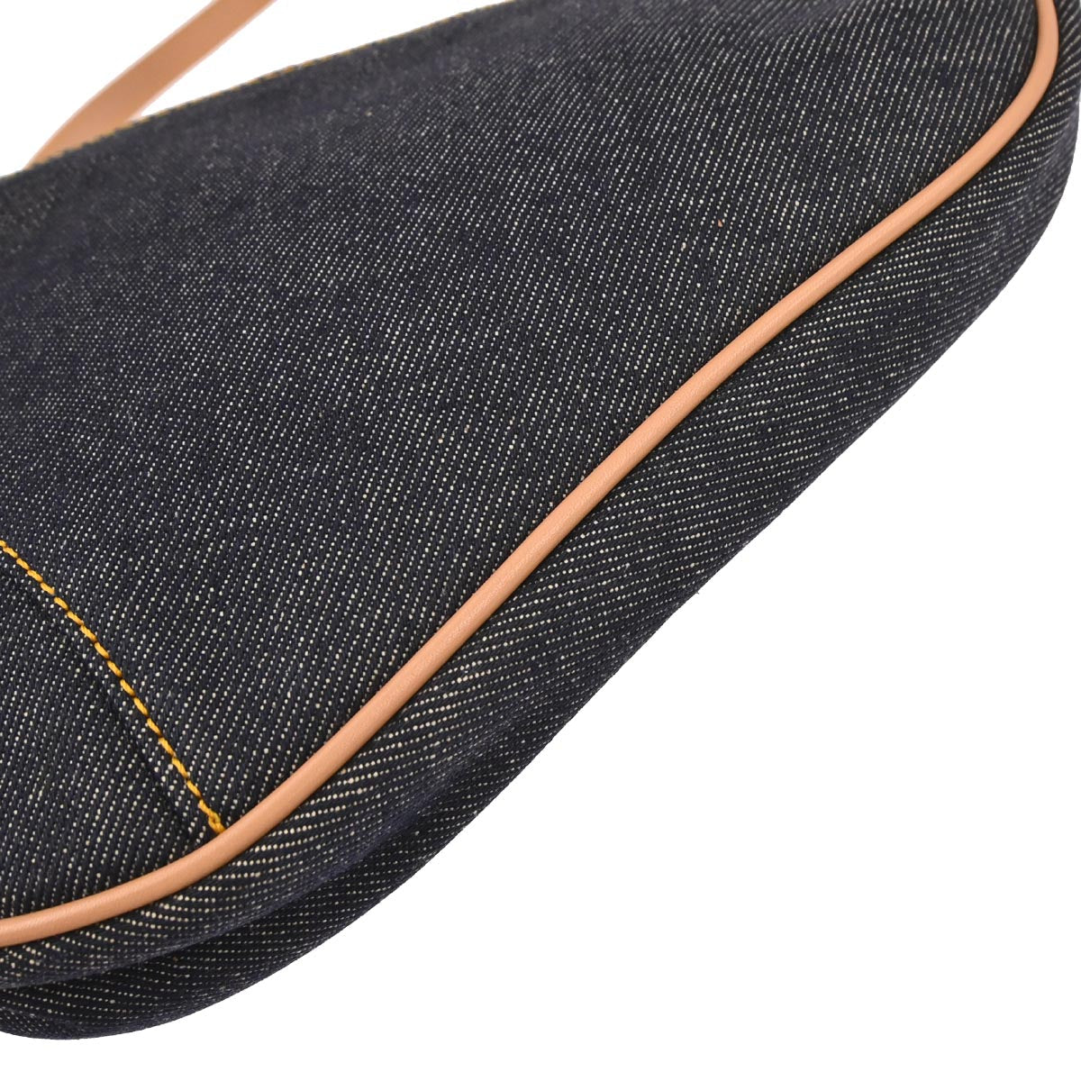Christian Dior Navy Denim Saddle Handbag
