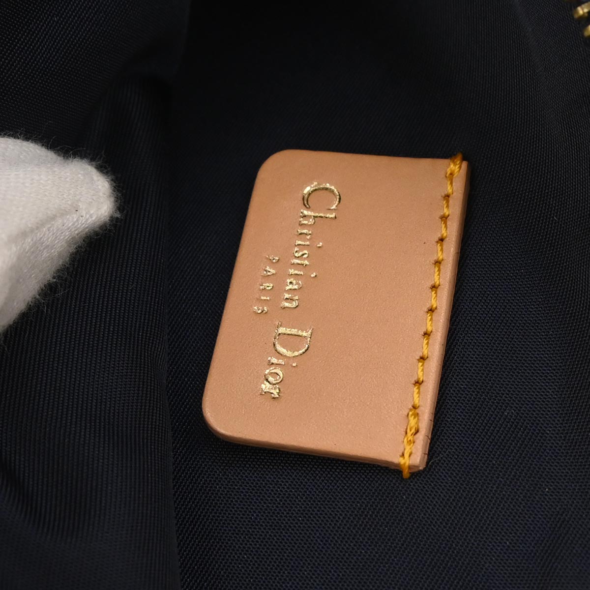 Christian Dior Navy Denim Saddle Handbag