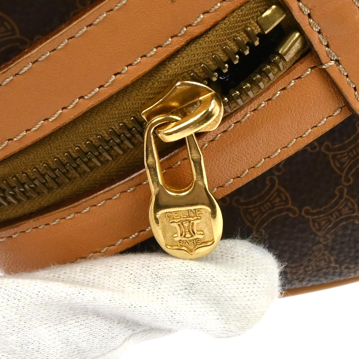 Celine Brown Macadam Handbag