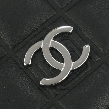 Chanel Black Lambskin Icon Cardholder Small Good