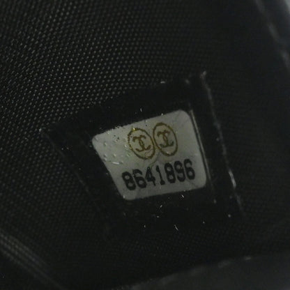 Chanel Black Lambskin Icon Cardholder Small Good