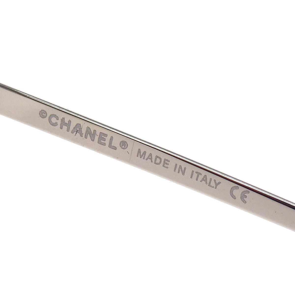 Chanel Sunglasses Eyewear Brown Rhinestone 62□17 Small Good