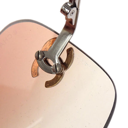 Chanel Sunglasses Eyewear Brown Rhinestone 62□17 Small Good