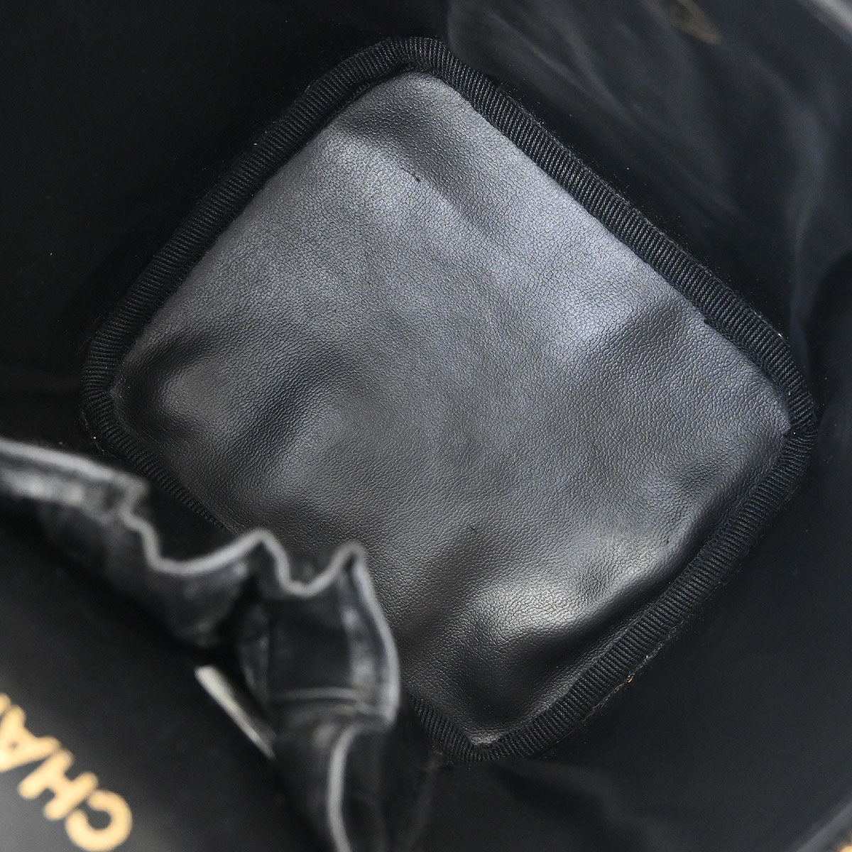 Chanel Black Caviar Skin Timeless Vanity Handbag