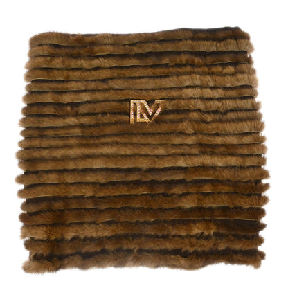 Louis Vuitton * Mink Fur LV Logo Snood Diva Neck Warmer M74728
