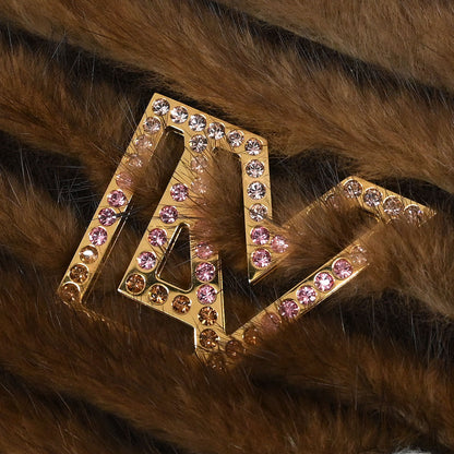 Louis Vuitton * Mink Fur LV Logo Snood Diva Neck Warmer M74728