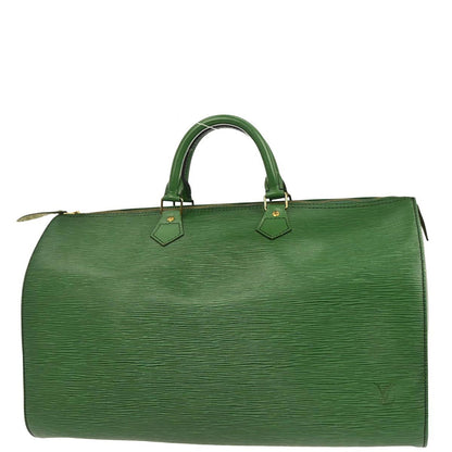 Louis Vuitton Green Epi Speedy 40 Handbag M42984