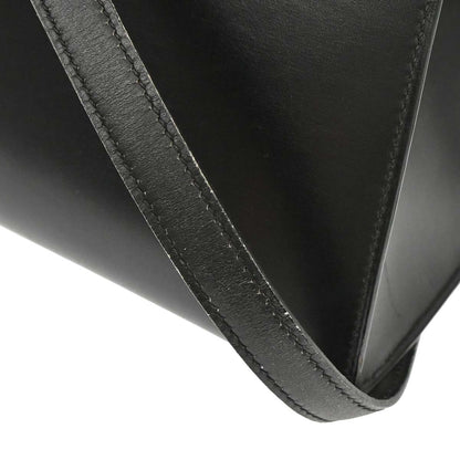 Hermes Black Box Calf Kelly 32 Sellier 2way Shoulder Handbag