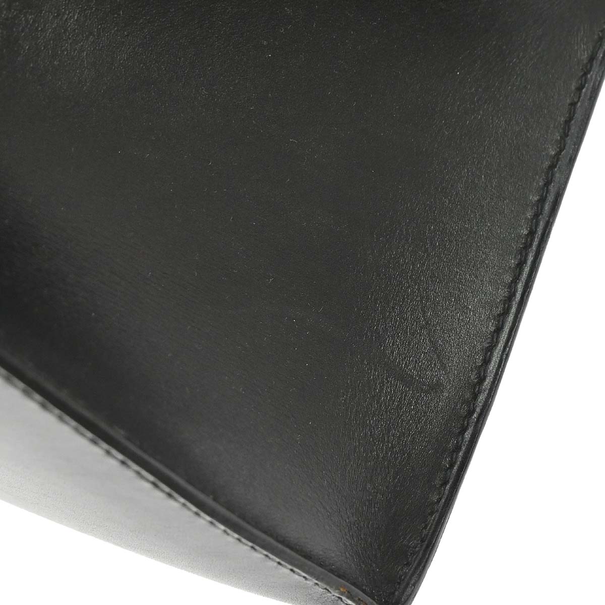 Hermes Black Box Calf Kelly 32 Sellier 2way Shoulder Handbag