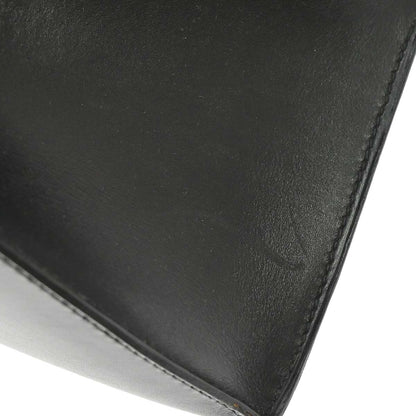 Hermes Black Box Calf Kelly 32 Sellier 2way Shoulder Handbag
