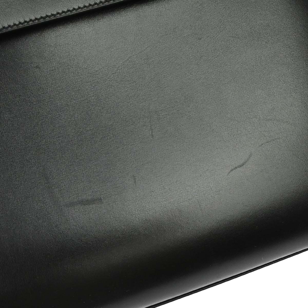 Hermes Black Box Calf Kelly 32 Sellier 2way Shoulder Handbag