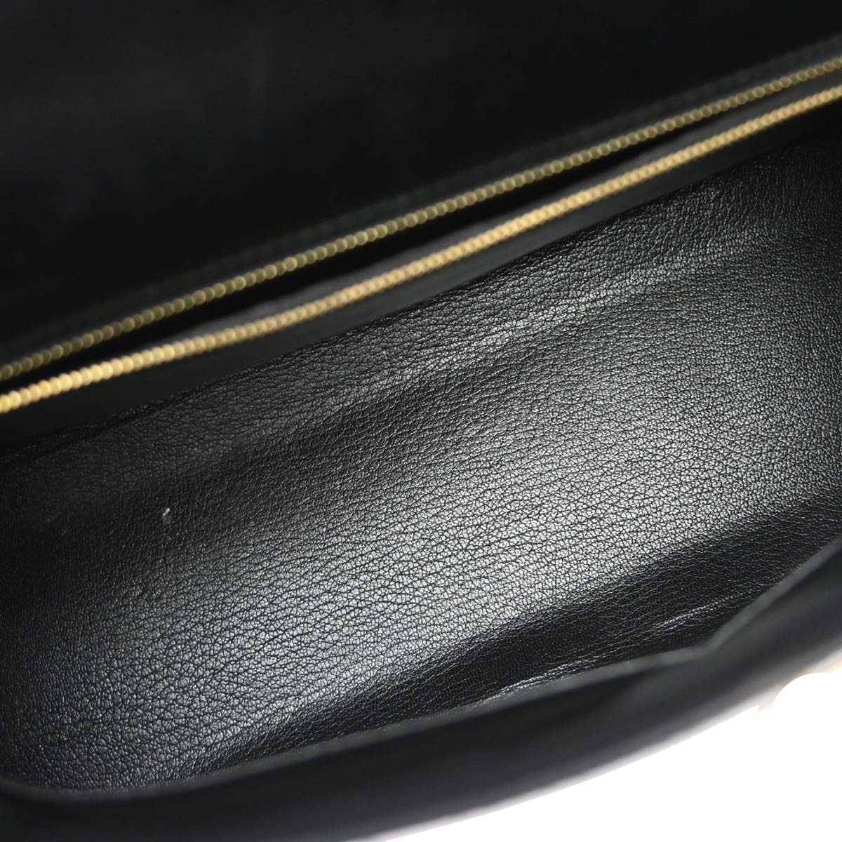 Hermes Black Box Calf Kelly 32 Sellier 2way Shoulder Handbag