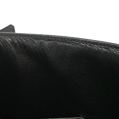 Hermes Black Box Calf Kelly 32 Sellier 2way Shoulder Handbag
