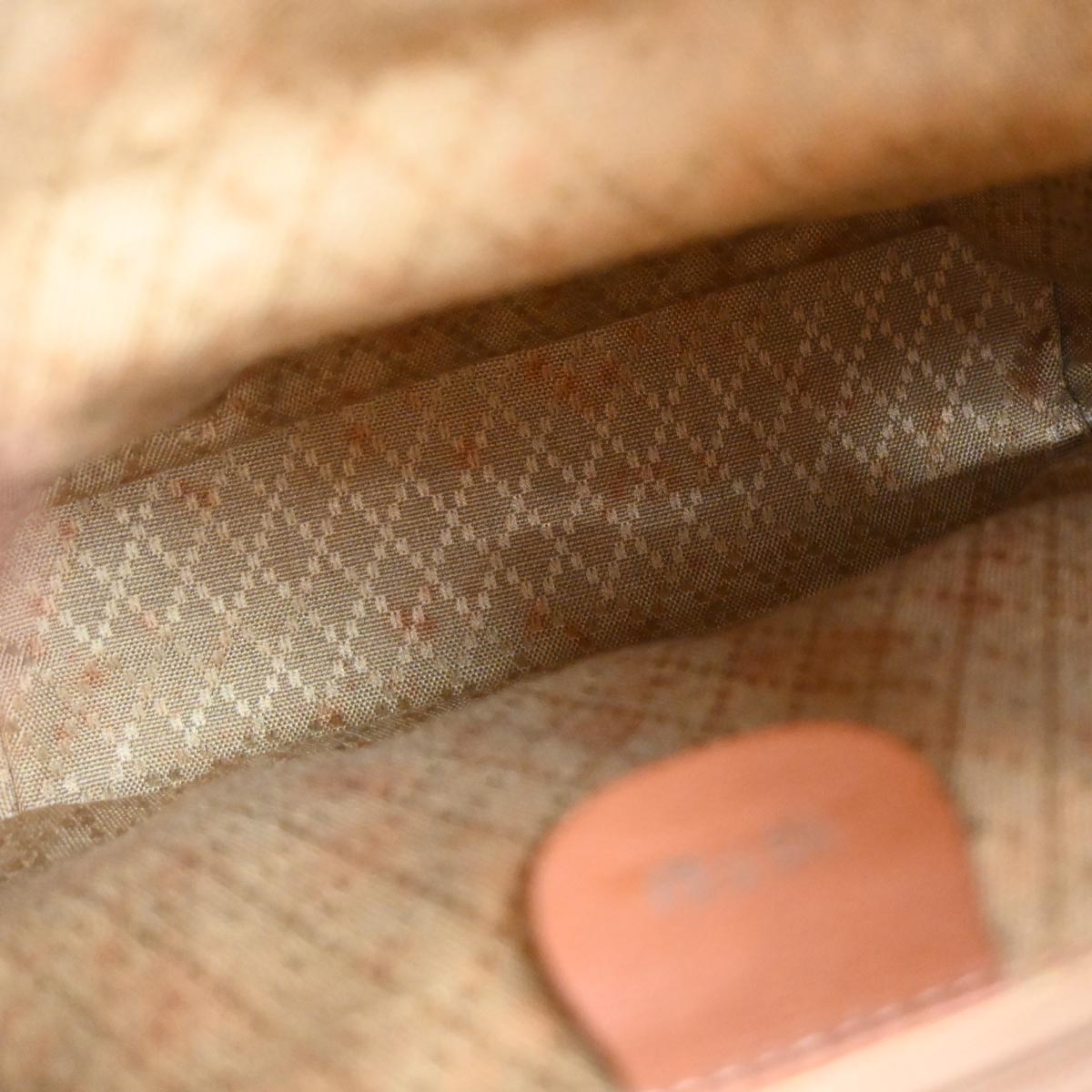 Gucci Brown Leather Bamboo Backpack