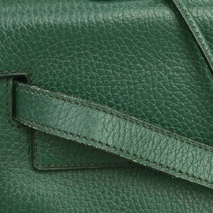 Hermes Green Taurillon Clemence Kelly 35 Retourne 2way Shoulder Handbag