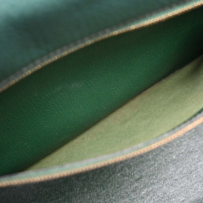 Hermes Green Taurillon Clemence Kelly 35 Retourne 2way Shoulder Handbag