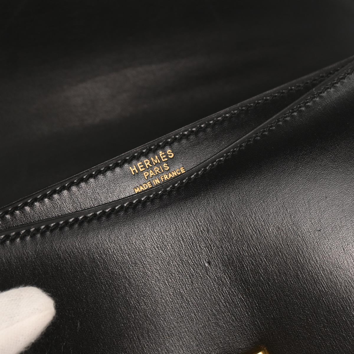 Hermes Black Box Calf Alcazar Shoulder Bag