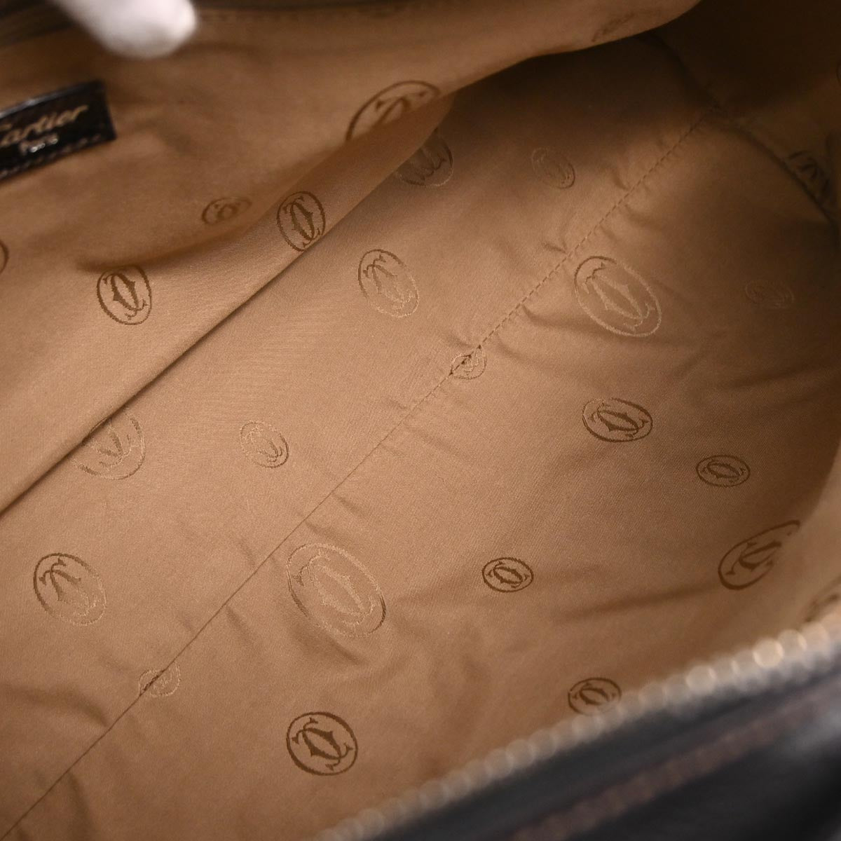 Cartier Black Marcello 2way Shoulder Handbag