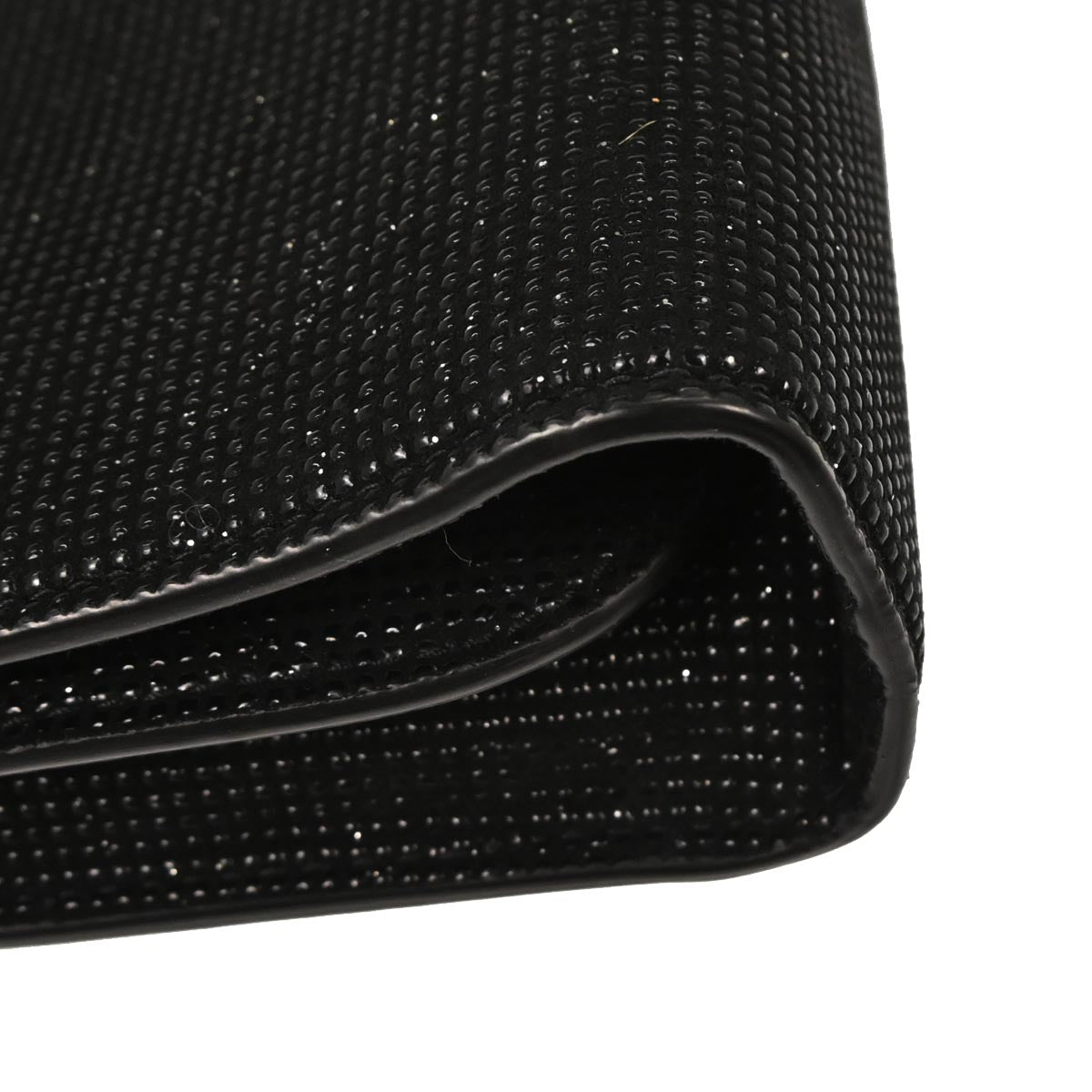 Salvatore Ferragamo Black Gancini Chain Beads Shoulder Bag