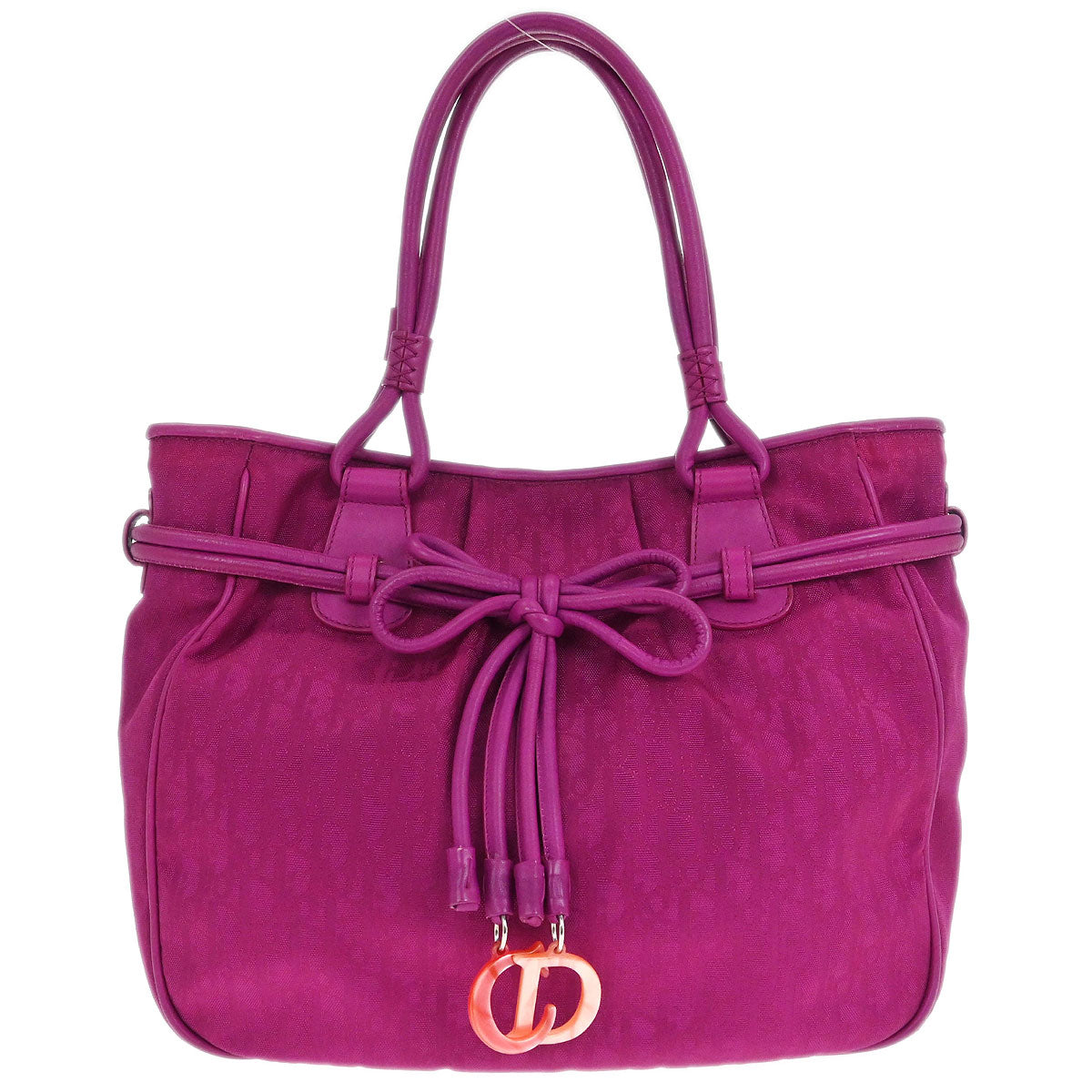 Christian Dior Purple Trotter Tote Handbag