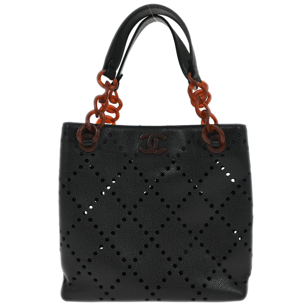 Chanel Black Calfskin Tote Handbag