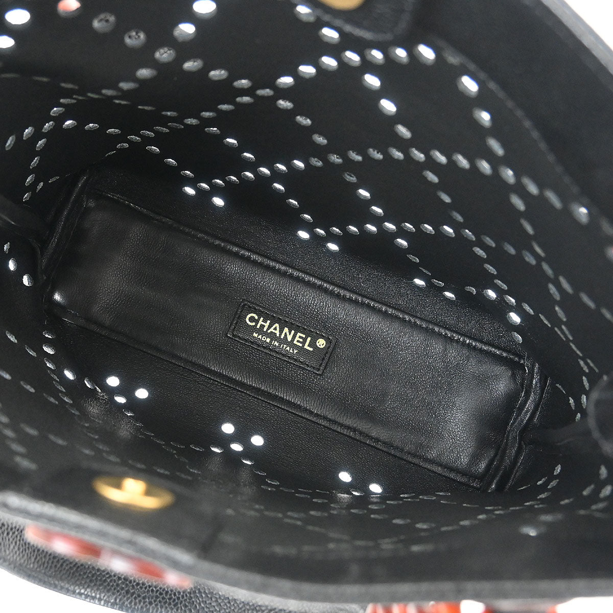 Chanel Black Calfskin Tote Handbag