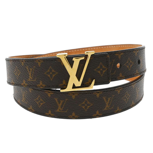 Louis Vuitton 2014 Monogram Ceinture LV Initial Belt M9781W #80/32 Small Good