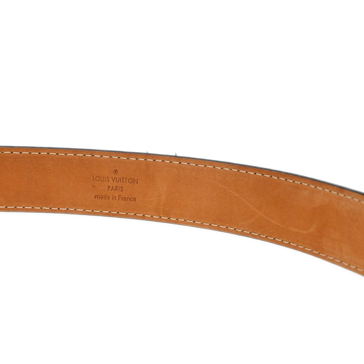 Louis Vuitton 2014 Monogram Ceinture LV Initial Belt M9781W #80/32 Small Good