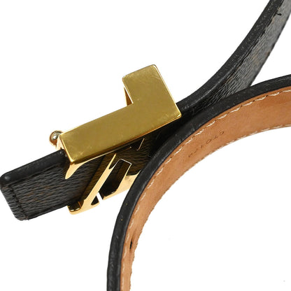 Louis Vuitton 2014 Monogram Ceinture LV Initial Belt M9781W #80/32 Small Good