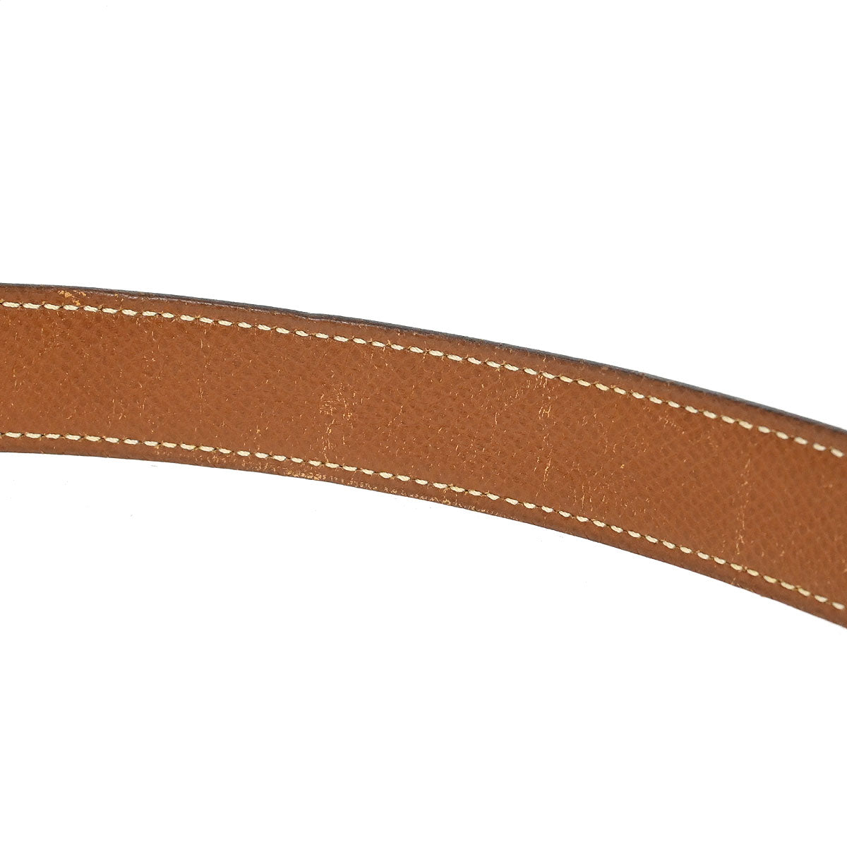 Hermes Black Box Calf Constance Reversible Belt #90 Small Good