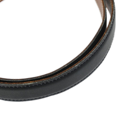 Hermes Black Box Calf Constance Reversible Belt #90 Small Good