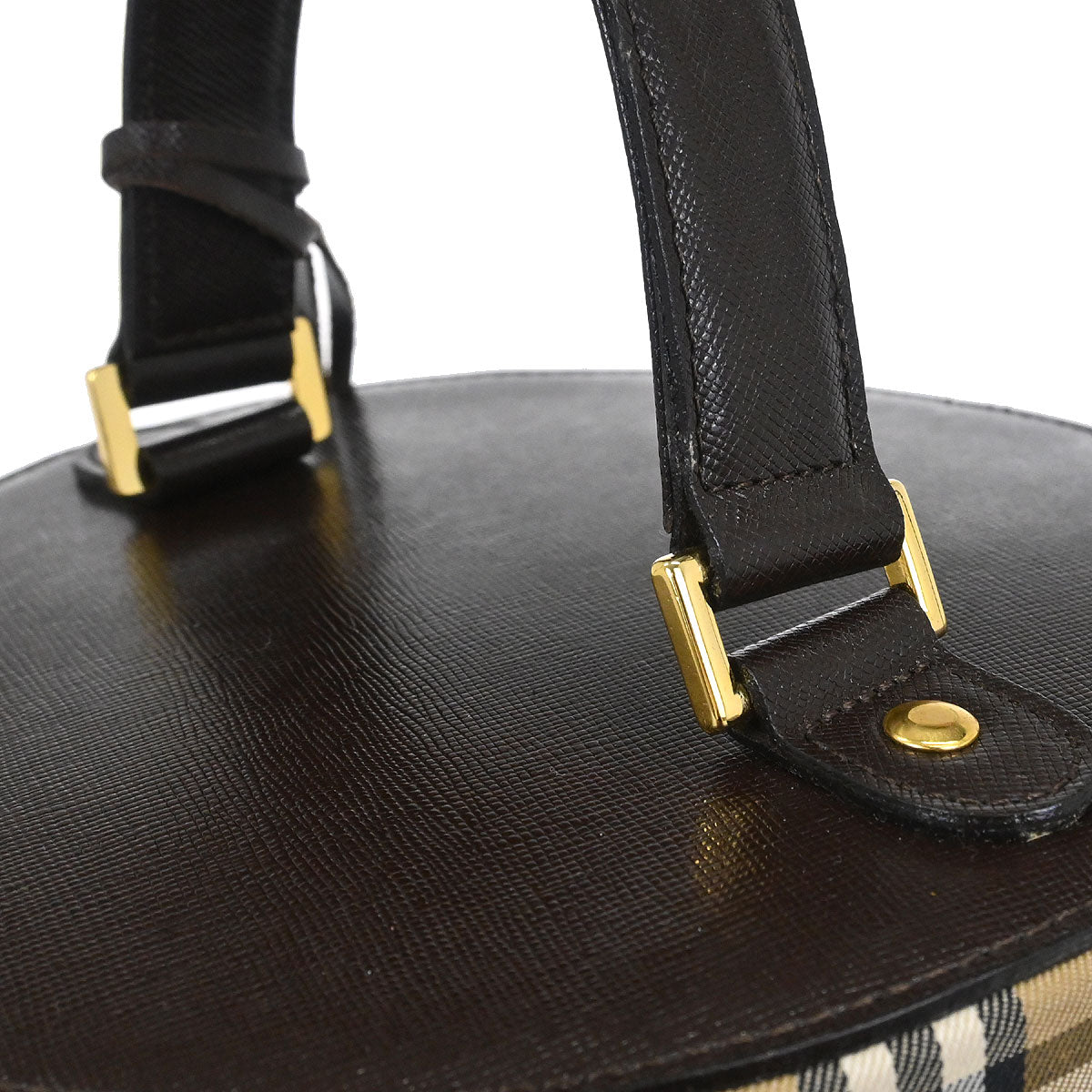 Burberrys Beige House Check Vanity Handbag