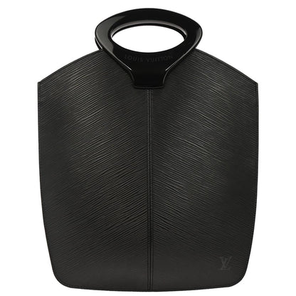 Louis Vuitton Black Epi Demi-lune Handbag M52682