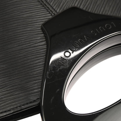 Louis Vuitton Black Epi Demi-lune Handbag M52682