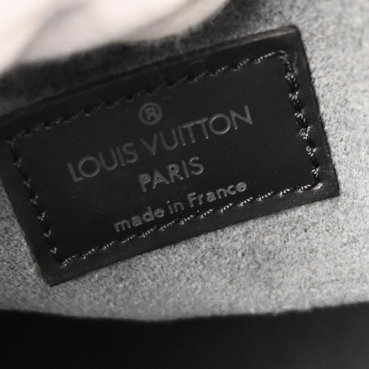 Louis Vuitton Black Epi Demi-lune Handbag M52682