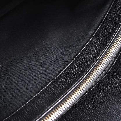 Chanel 2013-2014 Black Caviar Skin Timeless CC Chain Tote Bag