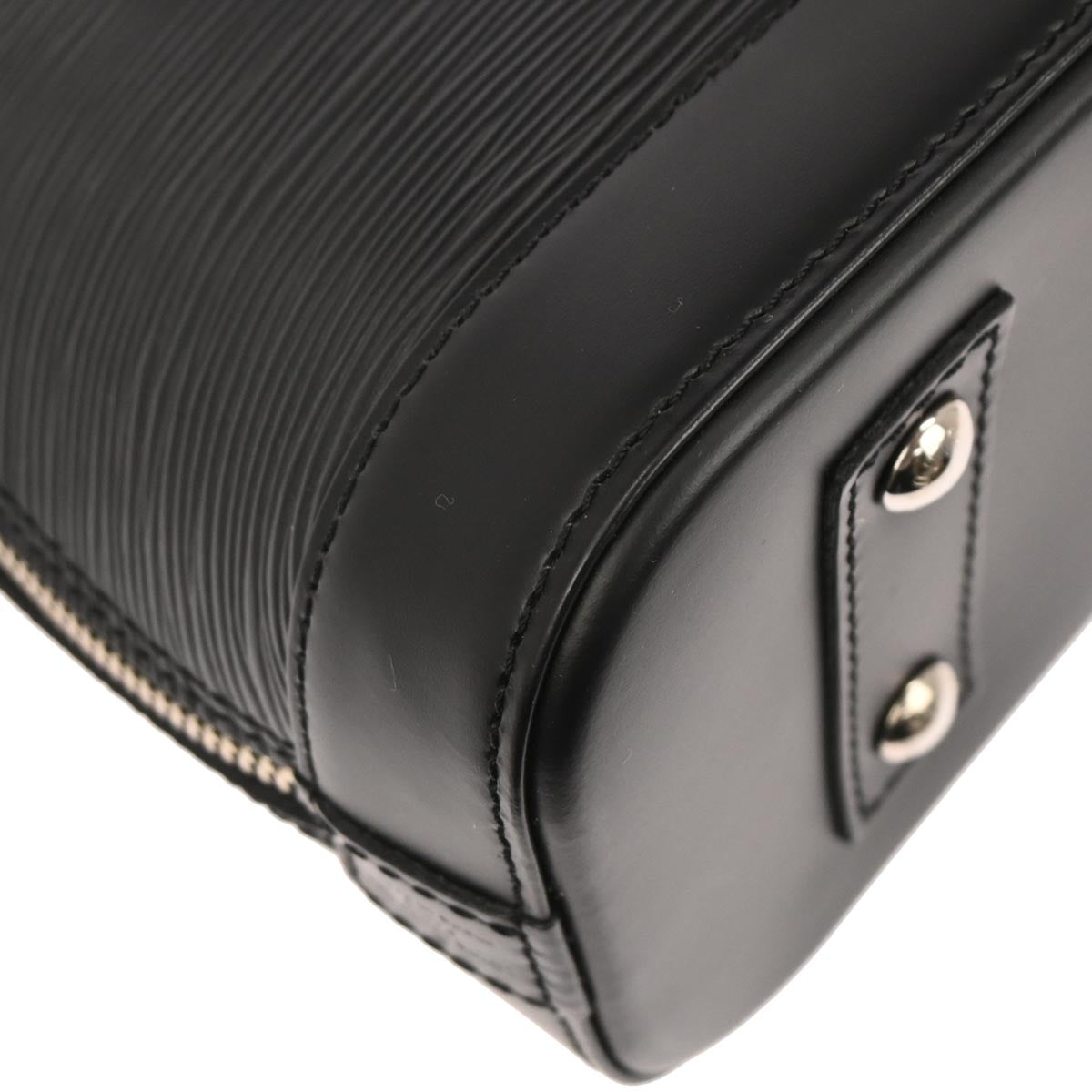Louis Vuitton Black Epi Alma BB 2way Shoulder Handbag M40862