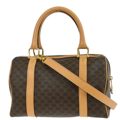 Celine Brown Macadam 2way Shoulder Handbag