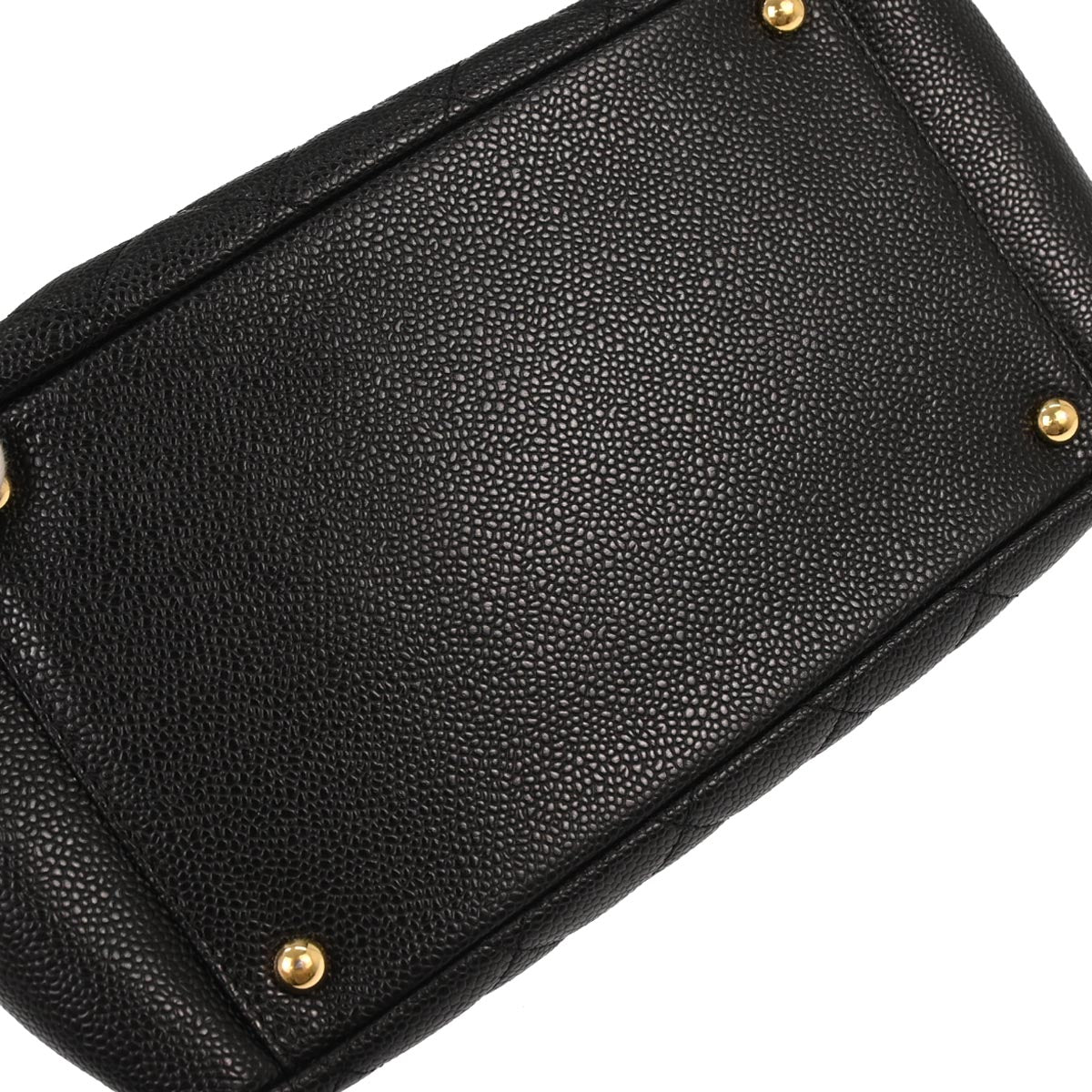 Chanel 2002-2003 Black Caviar Skin Petite Timeless Tote PTT Chain Handbag