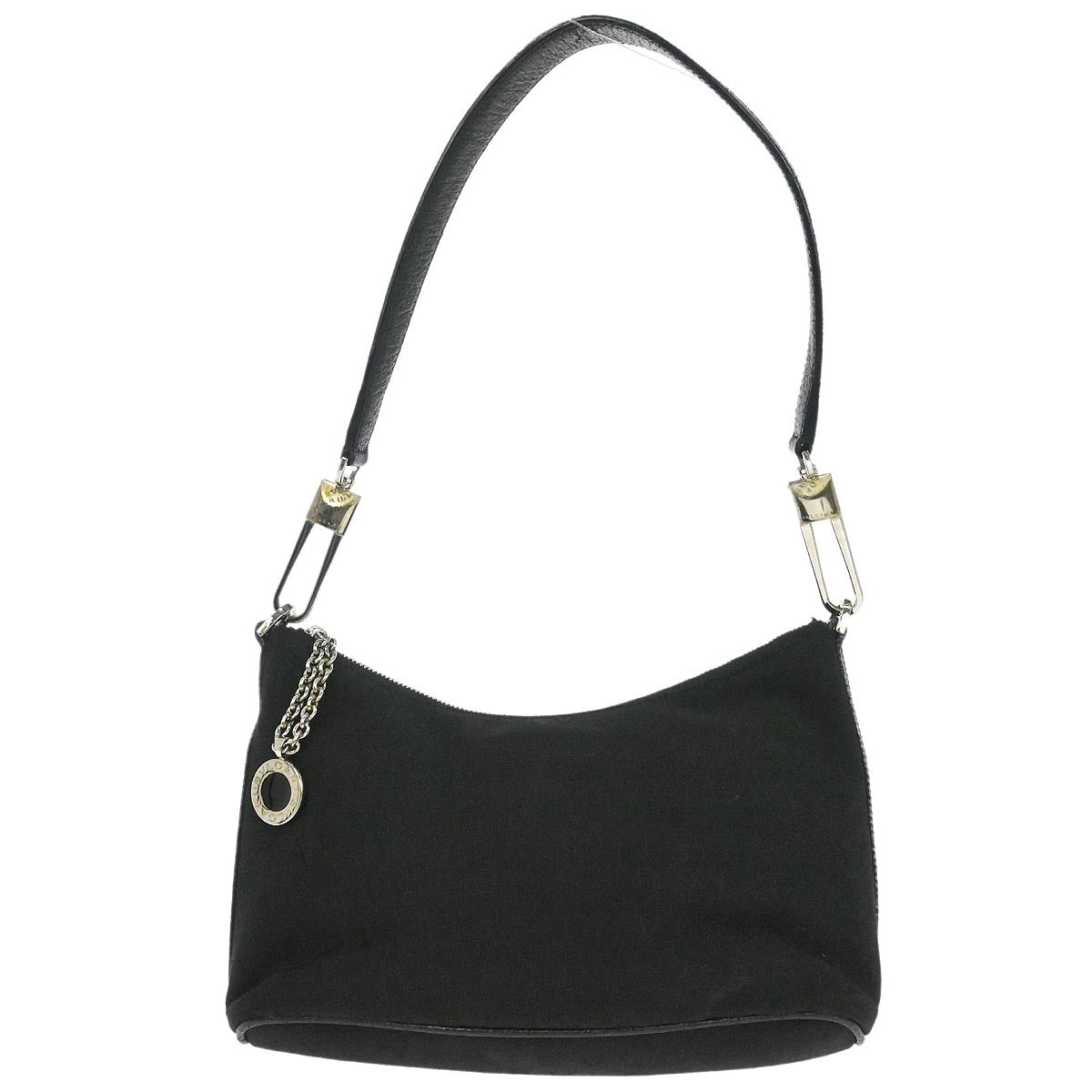 Bvlgari Black Canvas Logomania Handbag