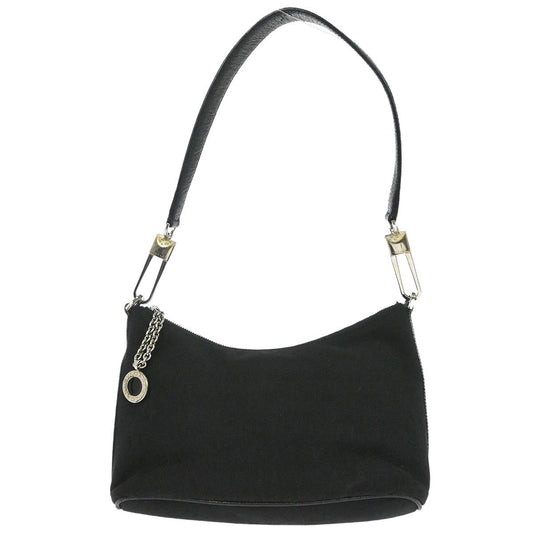 Bvlgari Black Canvas Logomania Handbag
