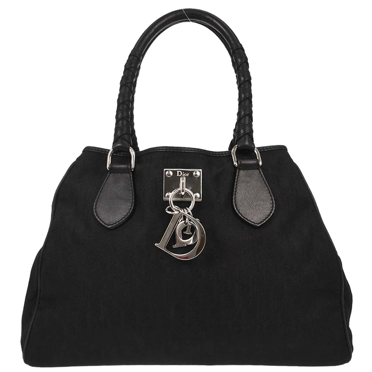 Christian Dior Black Nylon Trotter Lovely Tote Handbag