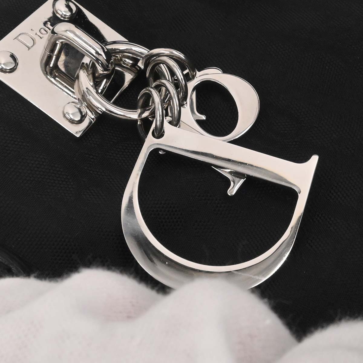 Christian Dior Black Nylon Trotter Lovely Tote Handbag