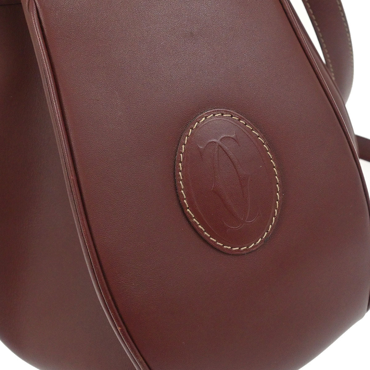 Cartier Bordeaux Leather Must de Cartier Shoulder Bag